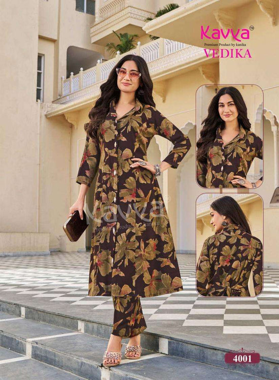 Kavya Suits Devika Vol 4 Stitched Kurti Pant Set - Amrah Wholesale