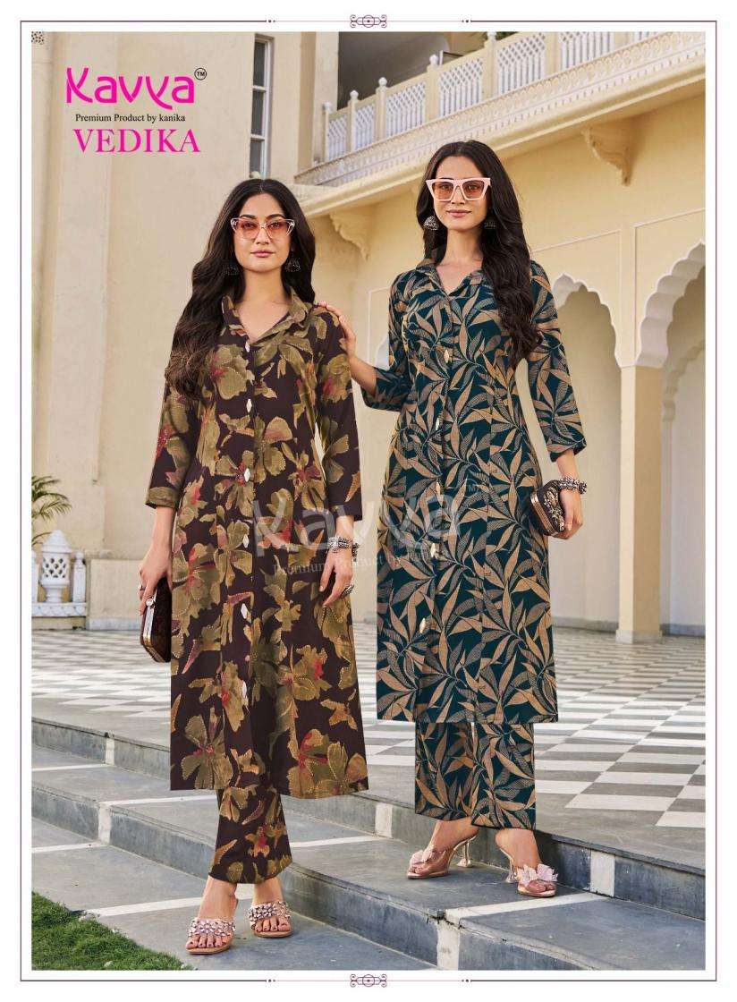 Kavya Suits Devika Vol 4 Stitched Kurti Pant Set - Amrah Wholesale