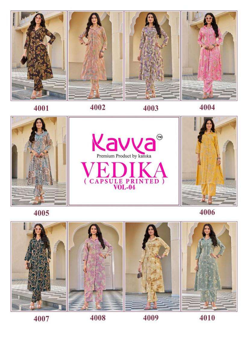 Kavya Suits Devika Vol 4 Stitched Kurti Pant Set - Amrah Wholesale