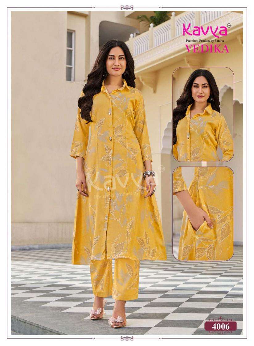 Kavya Suits Devika Vol 4 Stitched Kurti Pant Set - Amrah Wholesale