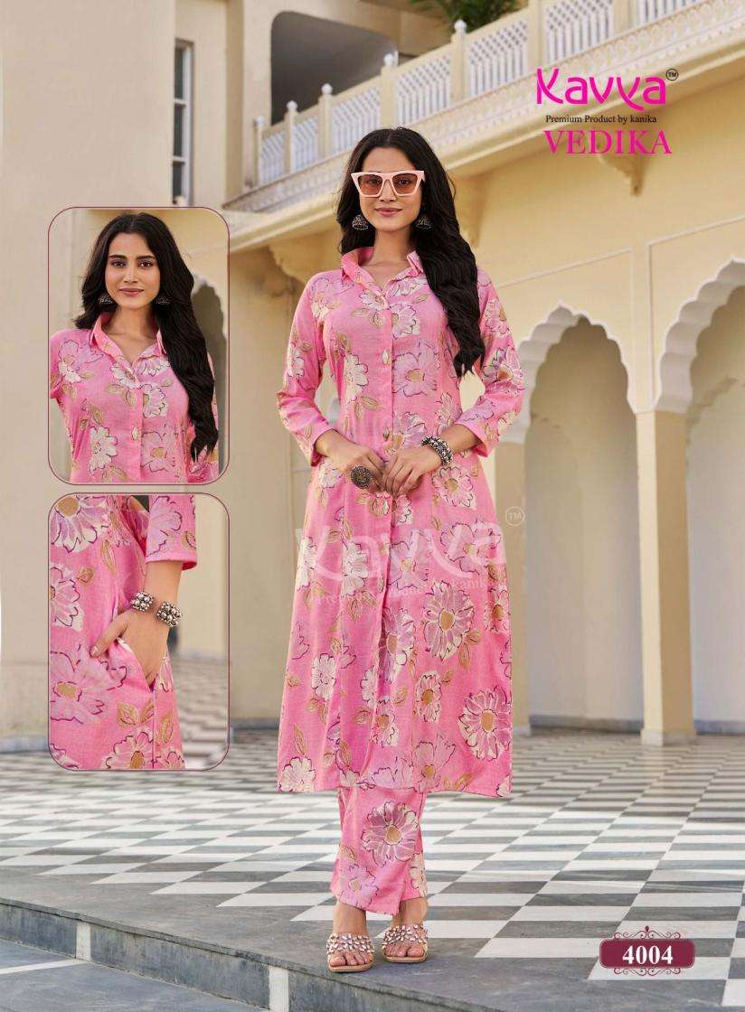 Kavya Suits Devika Vol 4 Stitched Kurti Pant Set - Amrah Wholesale