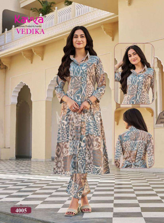 Kavya Suits Devika Vol 4 Stitched Kurti Pant Set - Amrah Wholesale
