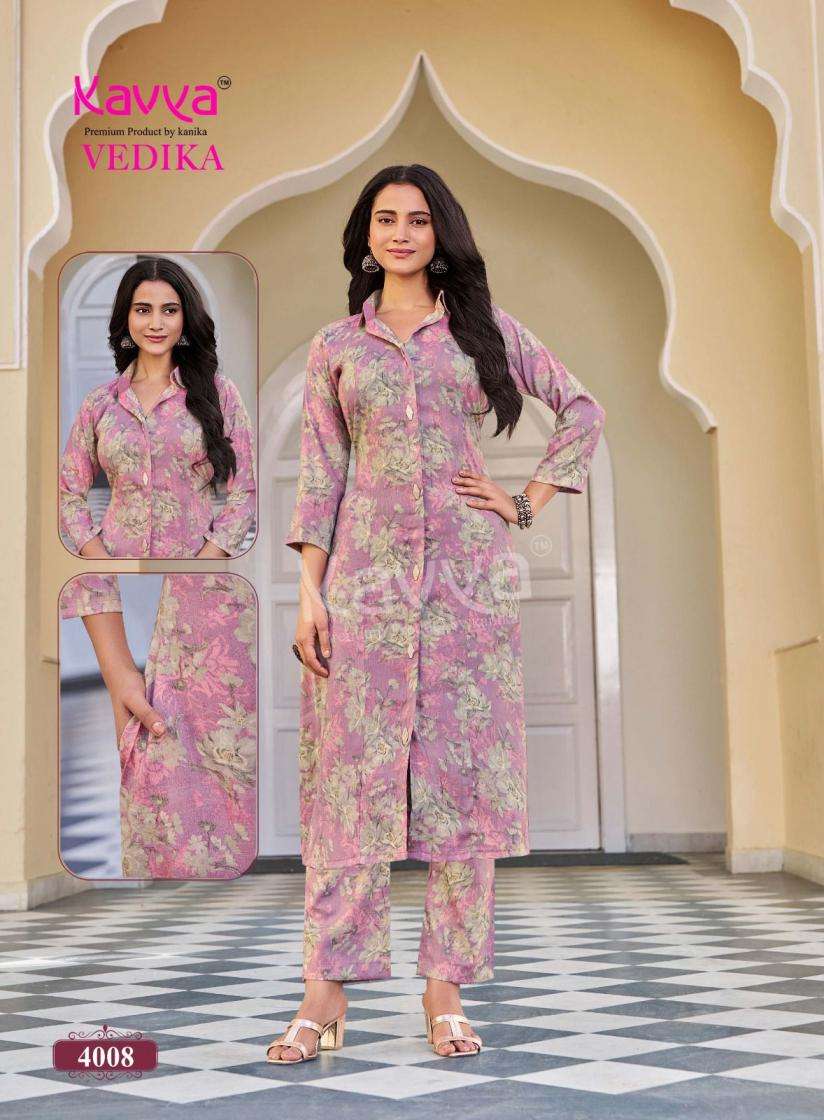 Kavya Suits Devika Vol 4 Stitched Kurti Pant Set - Amrah Wholesale