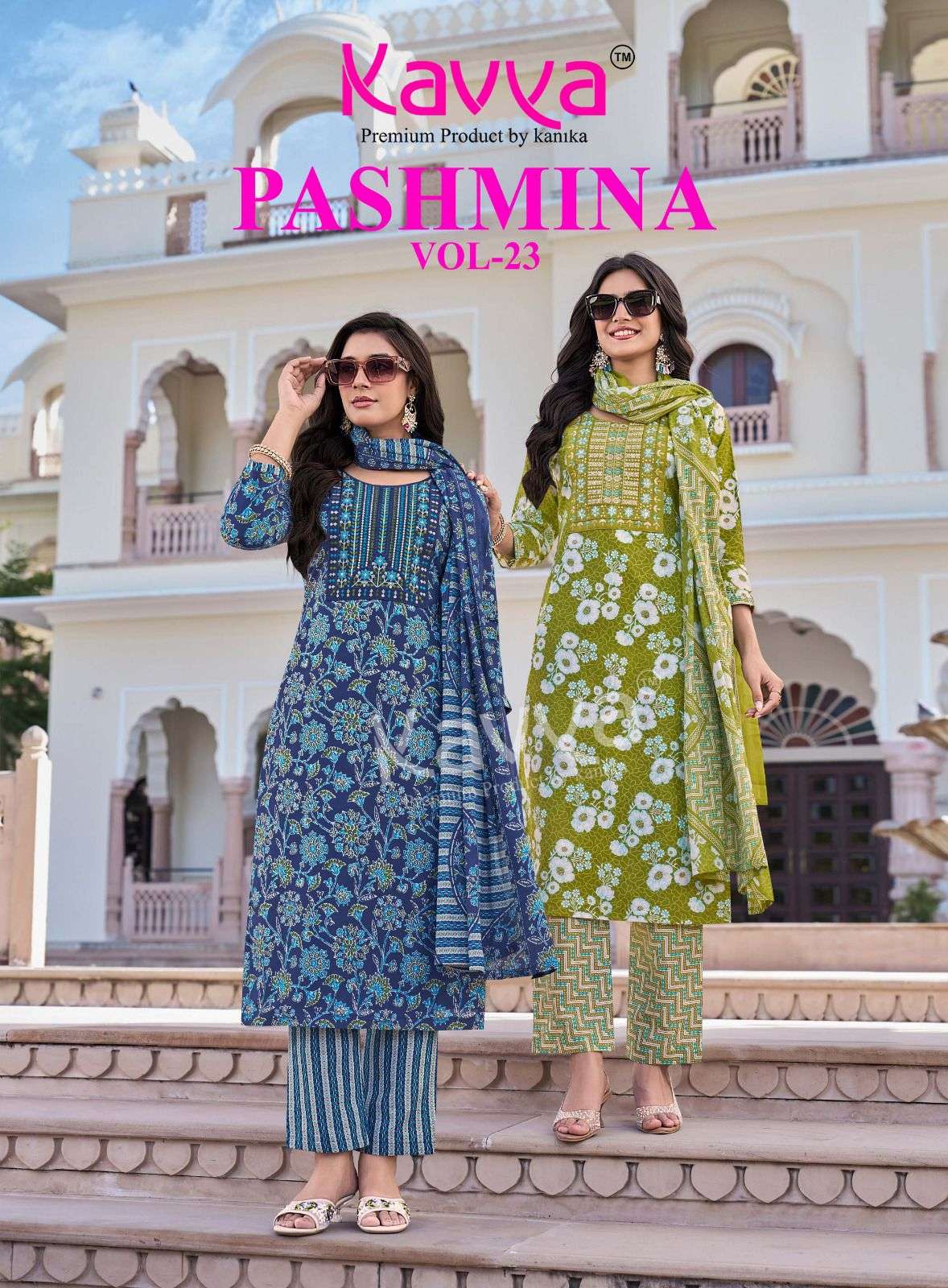 Kavya Suits Pashmina Vol 23 Malaysian Cotton 3 Piece Salwar Suit Set