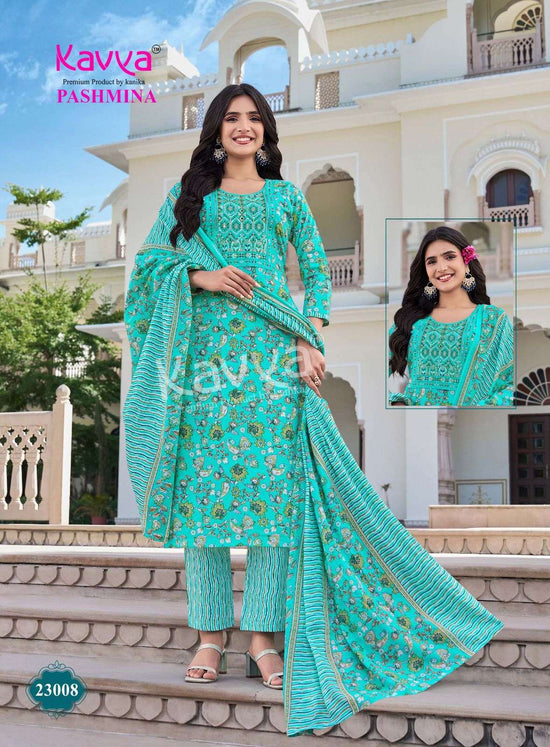 Kavya Suits Pashmina Vol 23 Malaysian Cotton 3 Piece Salwar Suit Set