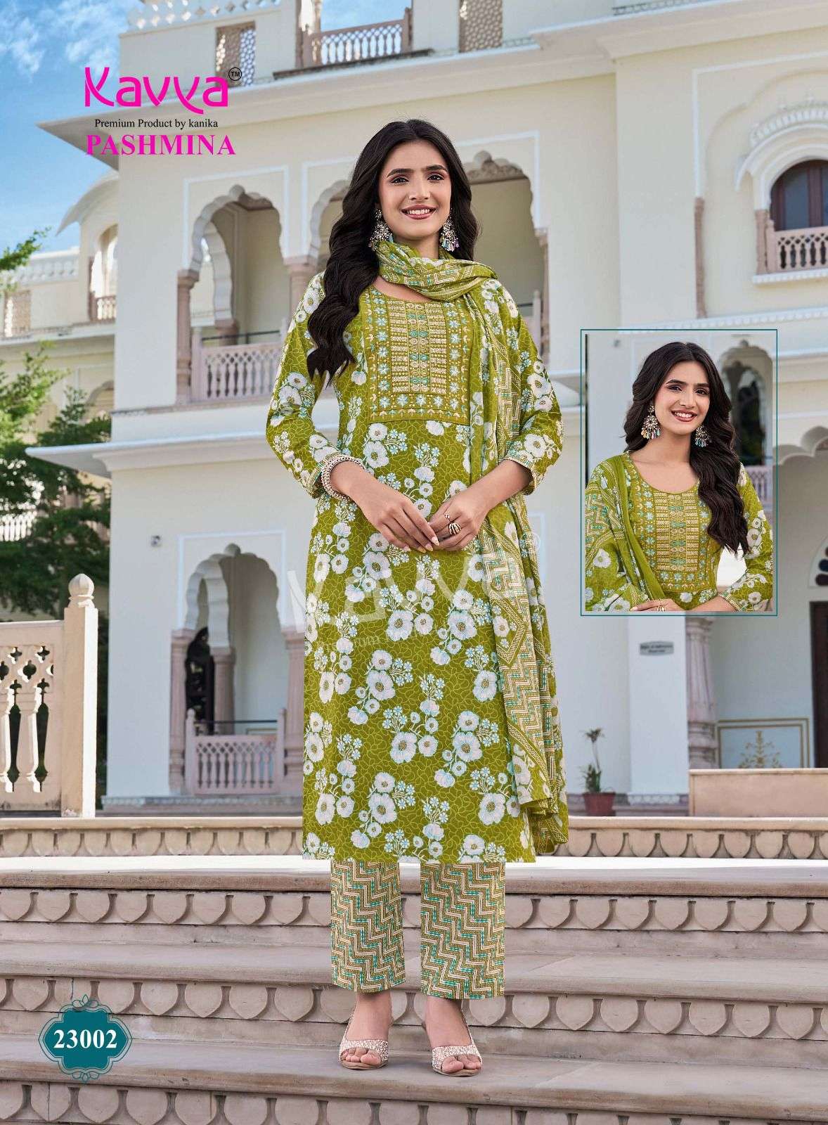 Kavya Suits Pashmina Vol 23 Malaysian Cotton 3 Piece Salwar Suit Set