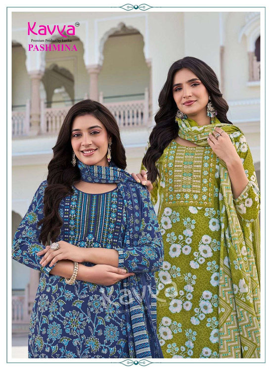 Kavya Suits Pashmina Vol 23 Malaysian Cotton 3 Piece Salwar Suit Set