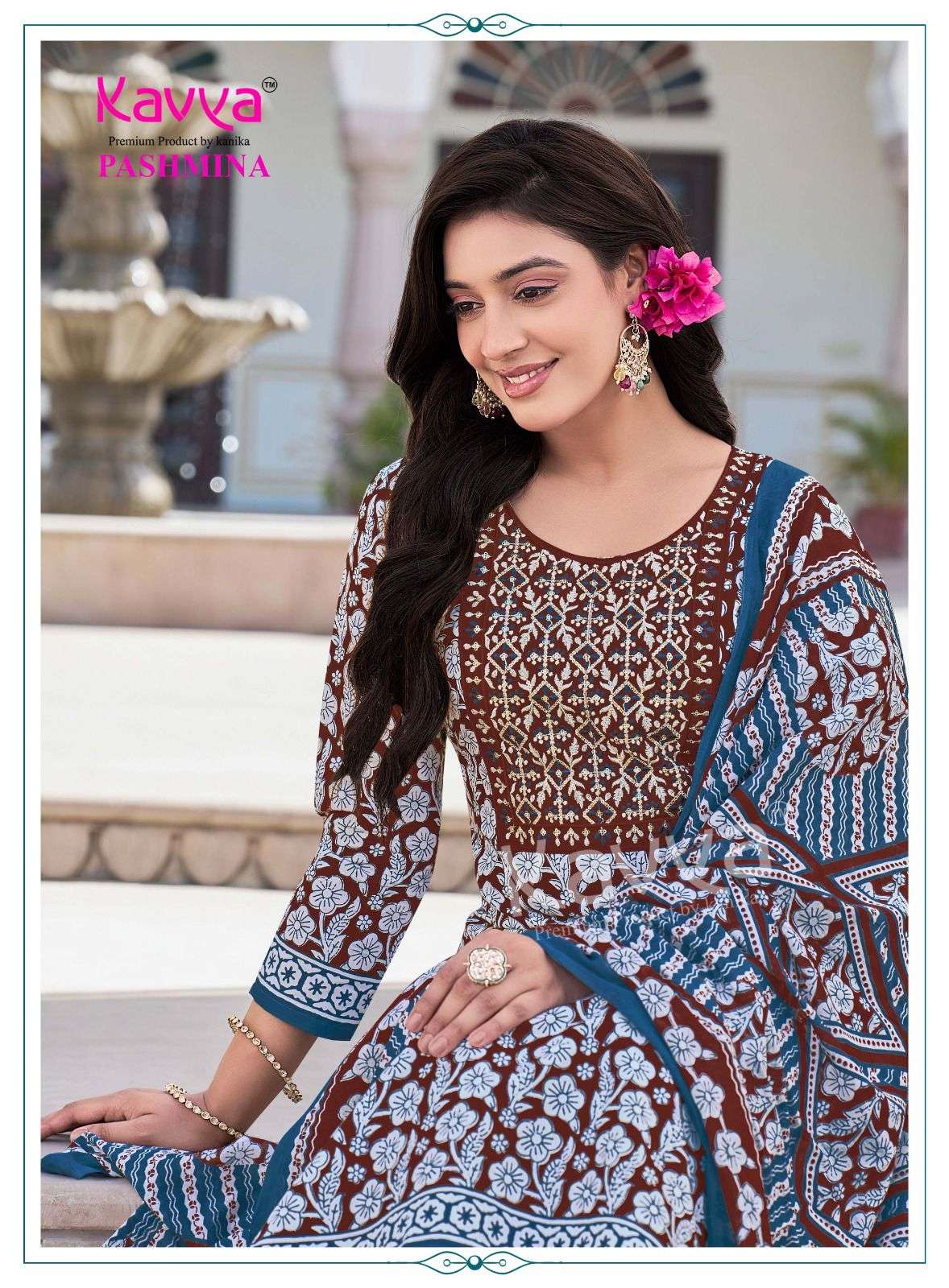 Kavya Suits Pashmina Vol 23 Malaysian Cotton 3 Piece Salwar Suit Set