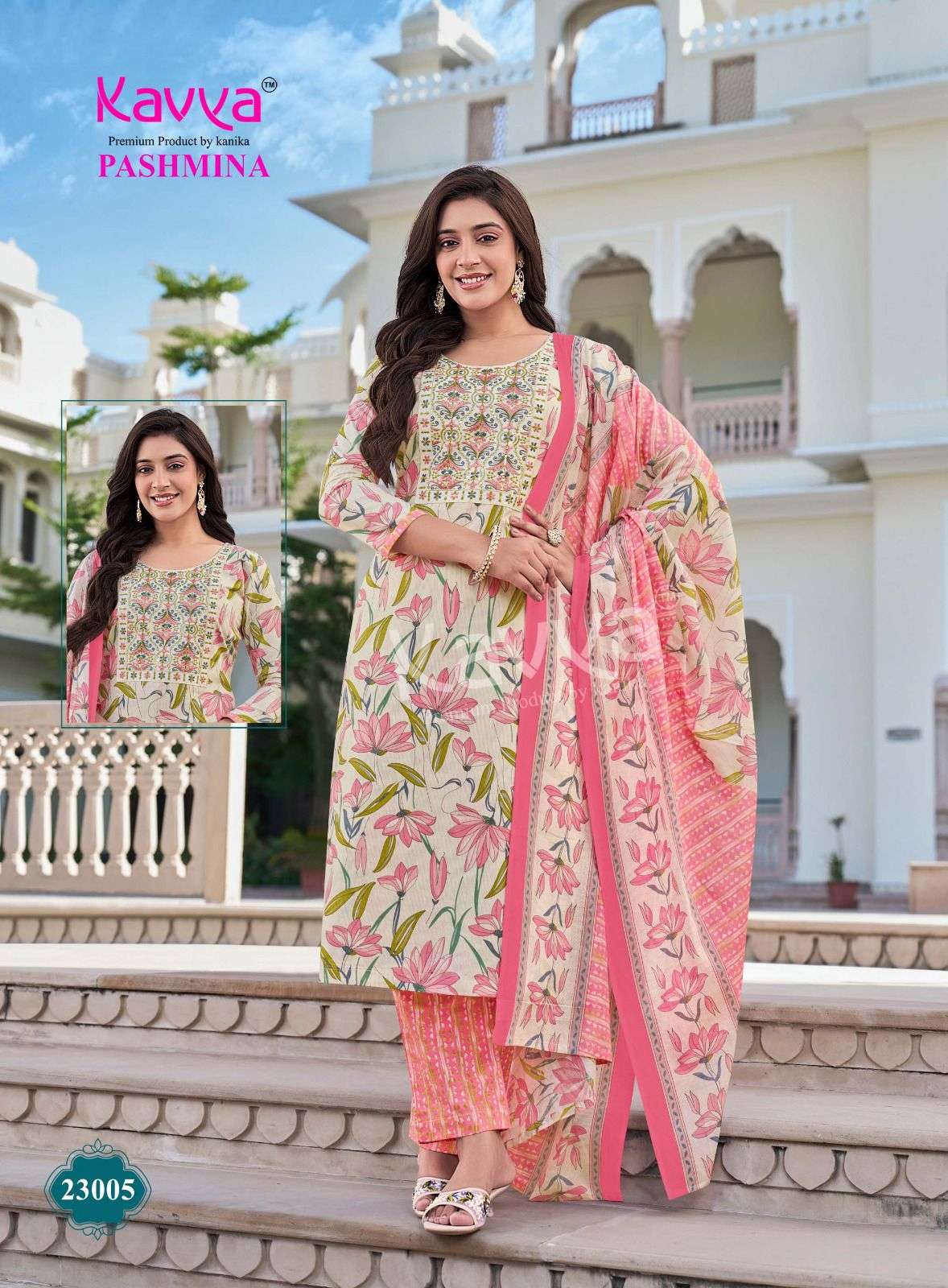 Kavya Suits Pashmina Vol 23 Malaysian Cotton 3 Piece Salwar Suit Set