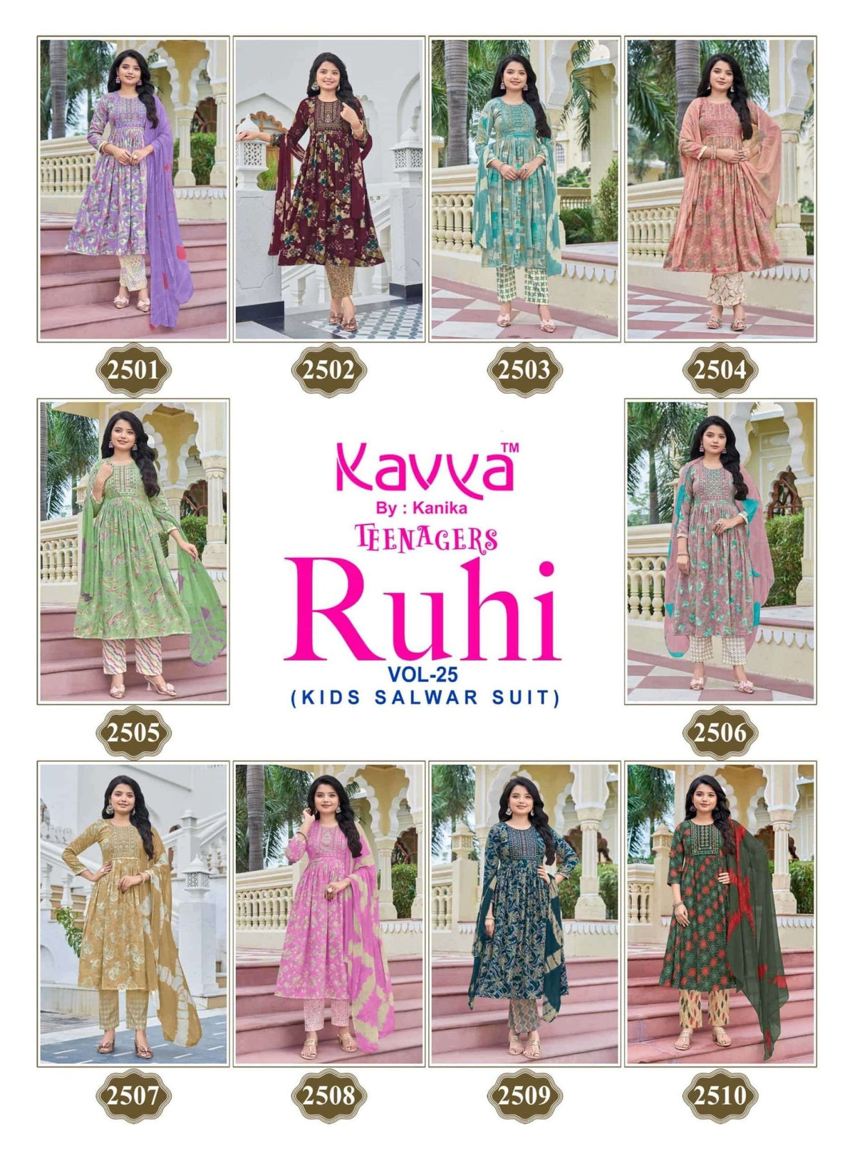 Kavya Suits Ruhi Vol 25 Capsule Salwar Suit Set - Amrah Wholesale