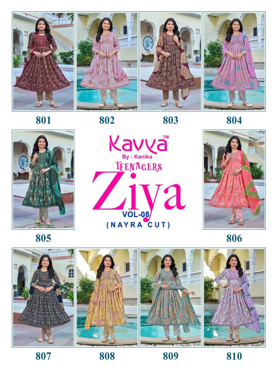 Kavya Suits Ziya Vol 8 Nayra Cut 3 Piece Suit Set - Amrah Wholesale