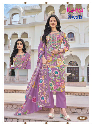 Kavya Swati Vol 3 Chanderi Modal Kurti Pant Dupatta Set - Amrah Wholesale