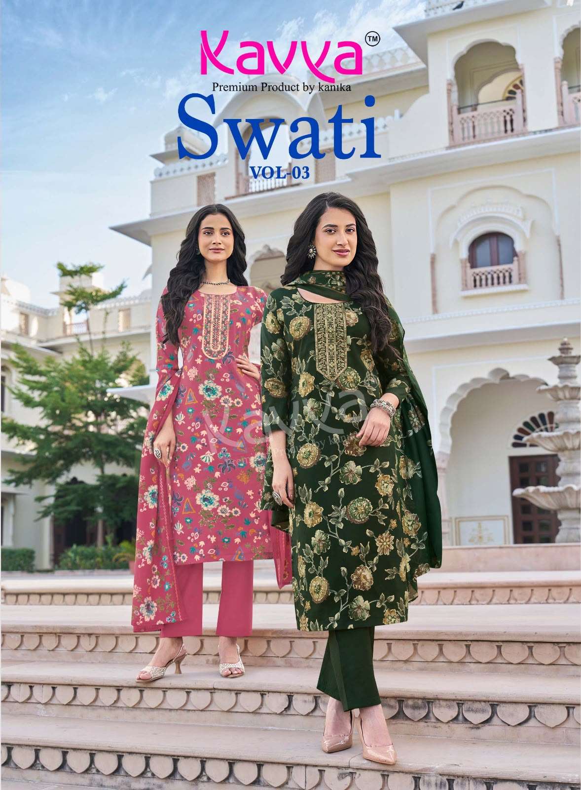 Kavya Swati Vol 3 Chanderi Modal Kurti Pant Dupatta Set