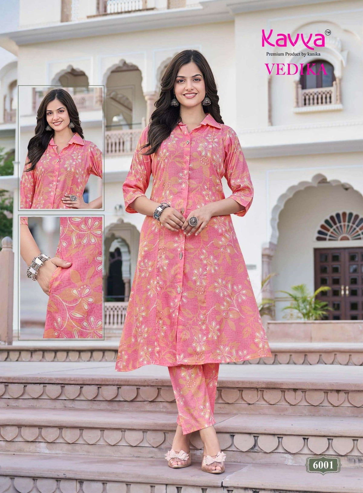 Kavya Vedika Vol 6 Premium A Line Cord Set - Amrah Wholesale