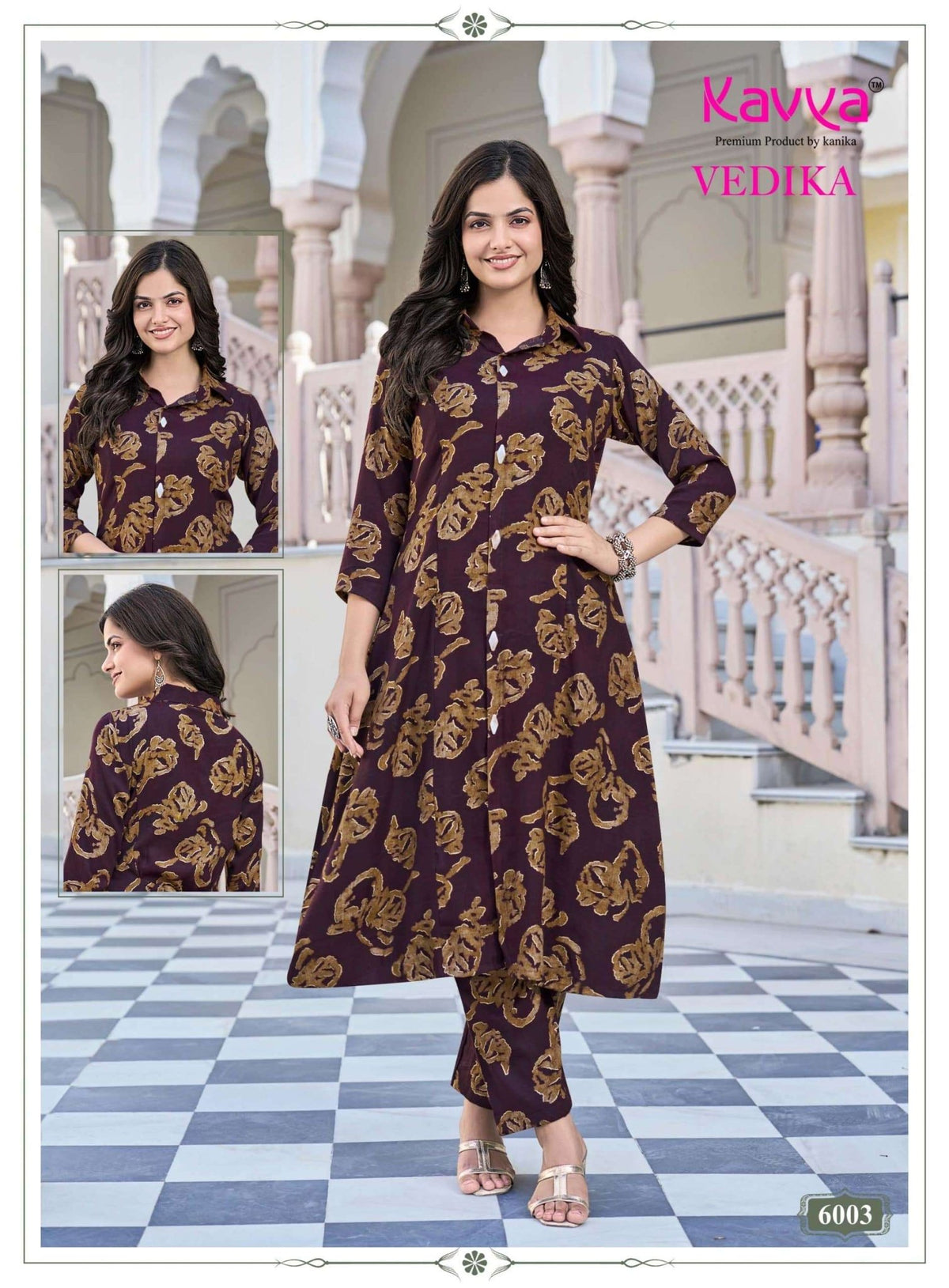 Kavya Vedika Vol 6 Premium A Line Cord Set - Amrah Wholesale