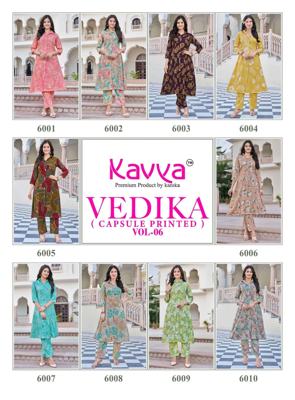 Kavya Vedika Vol 6 Premium A Line Cord Set - Amrah Wholesale