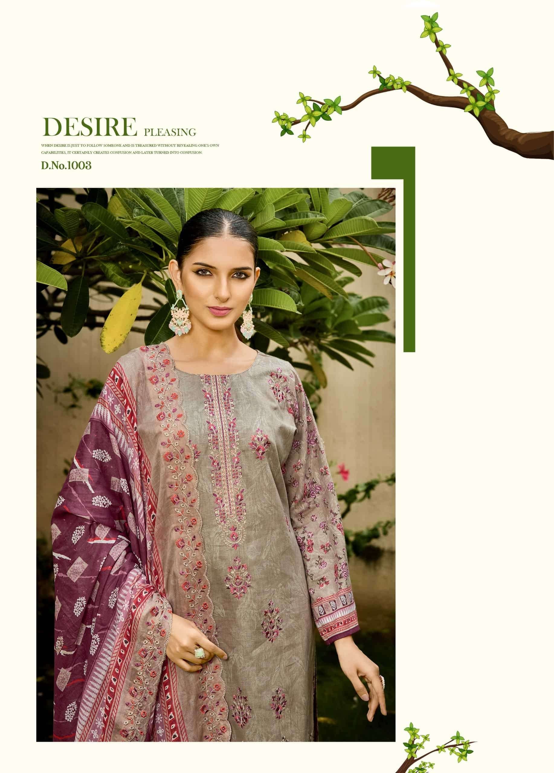 Kavyakala Aafreen Vol 1 Lawn Cotton Dress Material