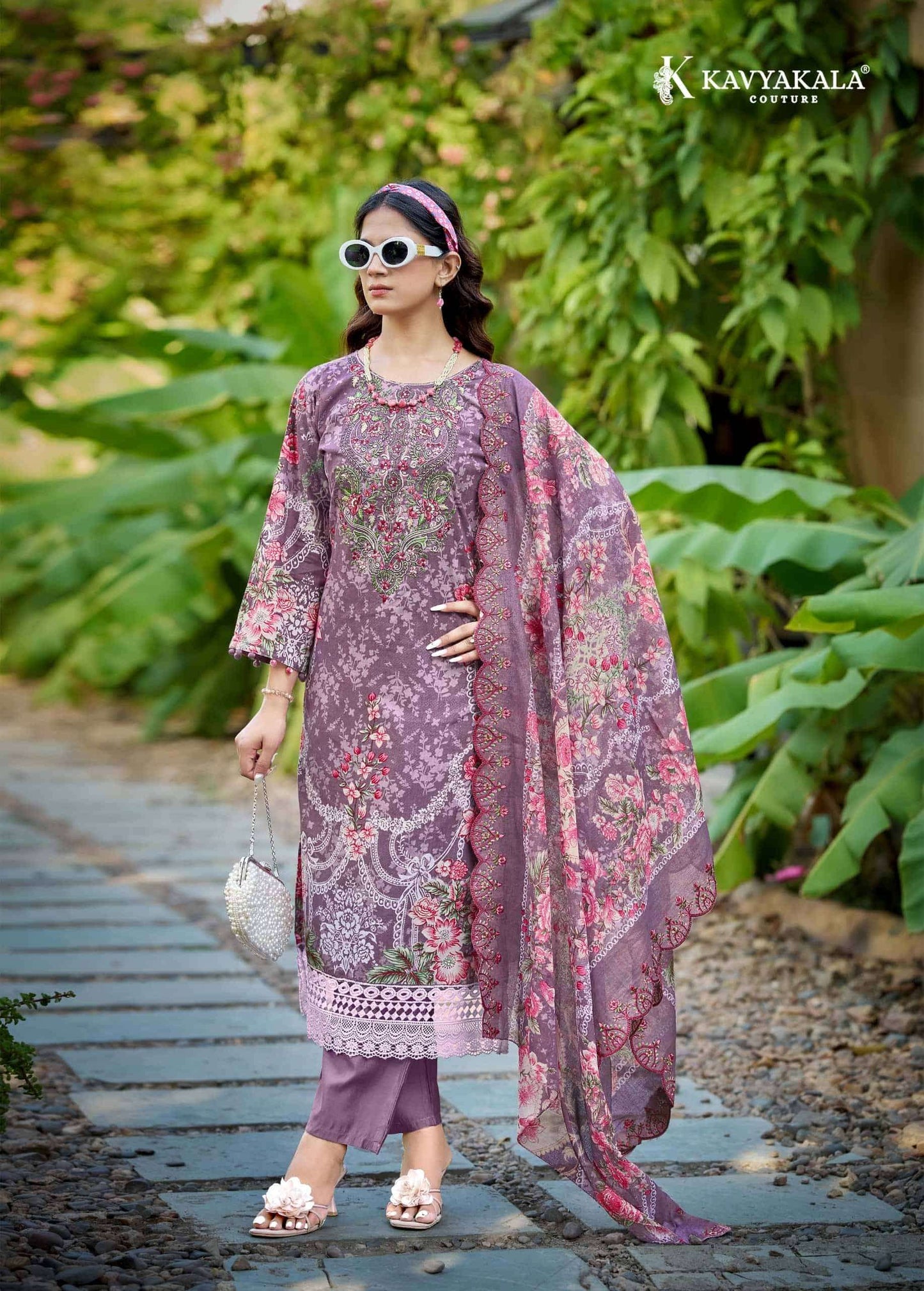 Kavyakala Anarkali Vol 25 Lawn Cotton Dress Material