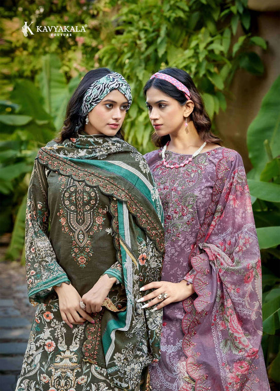 Kavyakala Anarkali Vol 25 Lawn Cotton Dress Material
