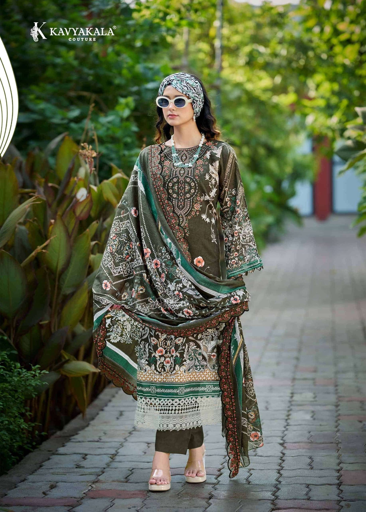 Kavyakala Anarkali Vol 25 Lawn Cotton Dress Material