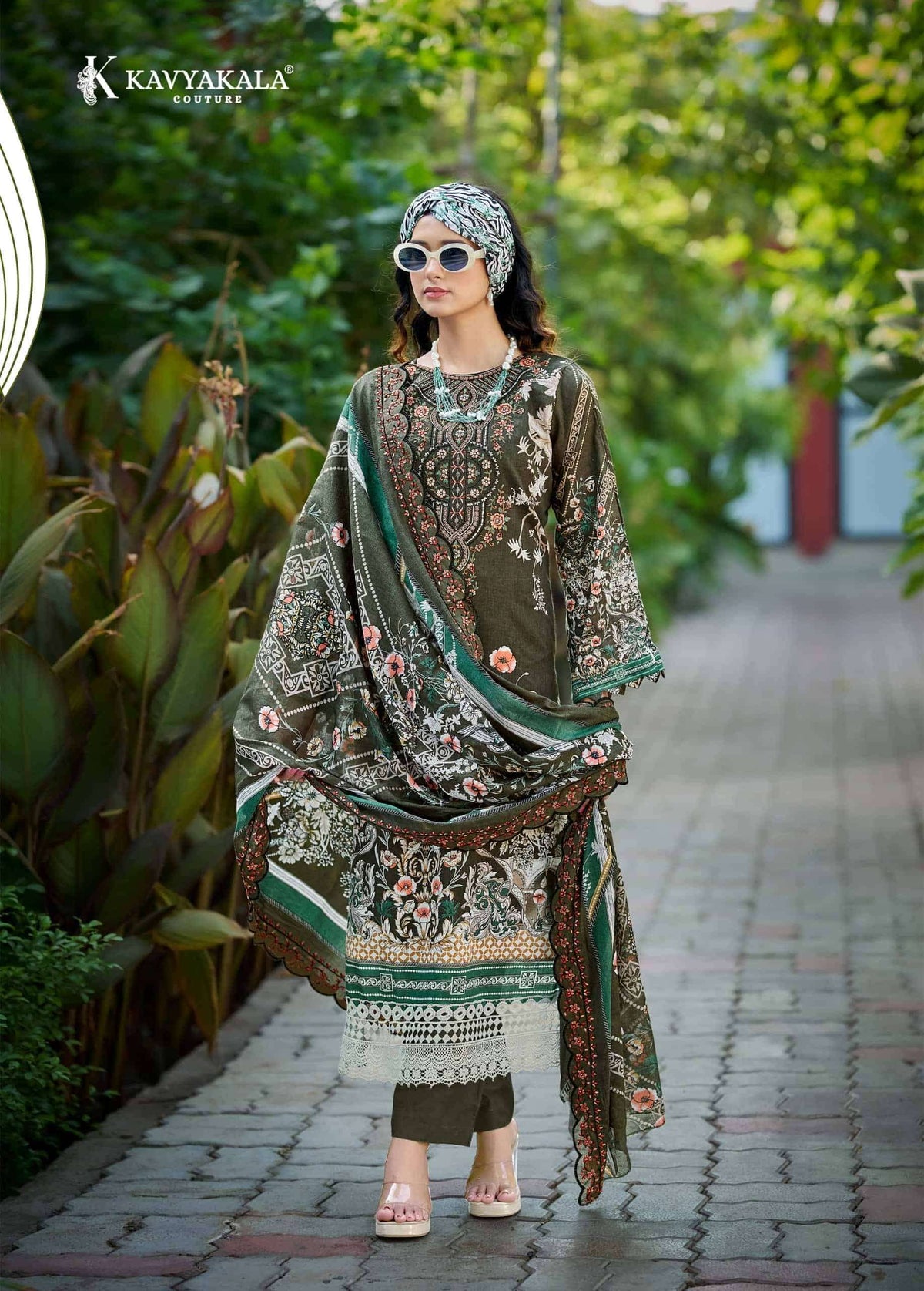 Kavyakala Anarkali Vol 25 Lawn Cotton Dress Material