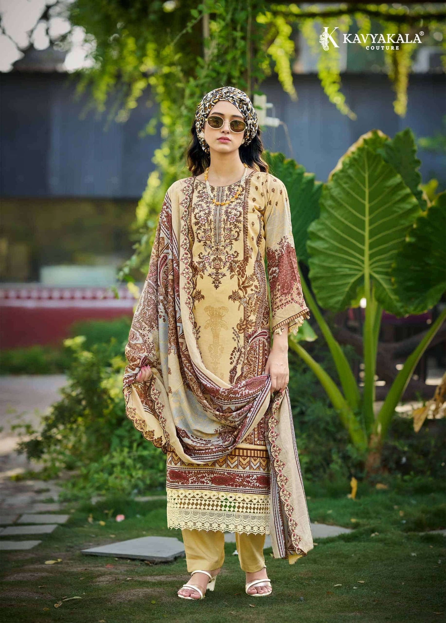 Kavyakala Anarkali Vol 25 Lawn Cotton Dress Material