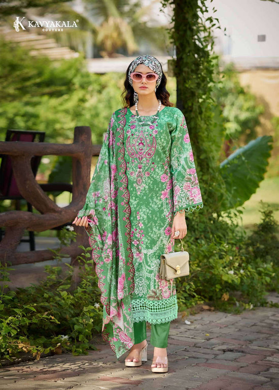 Kavyakala Anarkali Vol 25 Lawn Cotton Dress Material