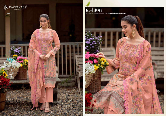 Kavyakala Anarkali Vol 26 Lawn Cotton Dress Material - Amrah Wholesale