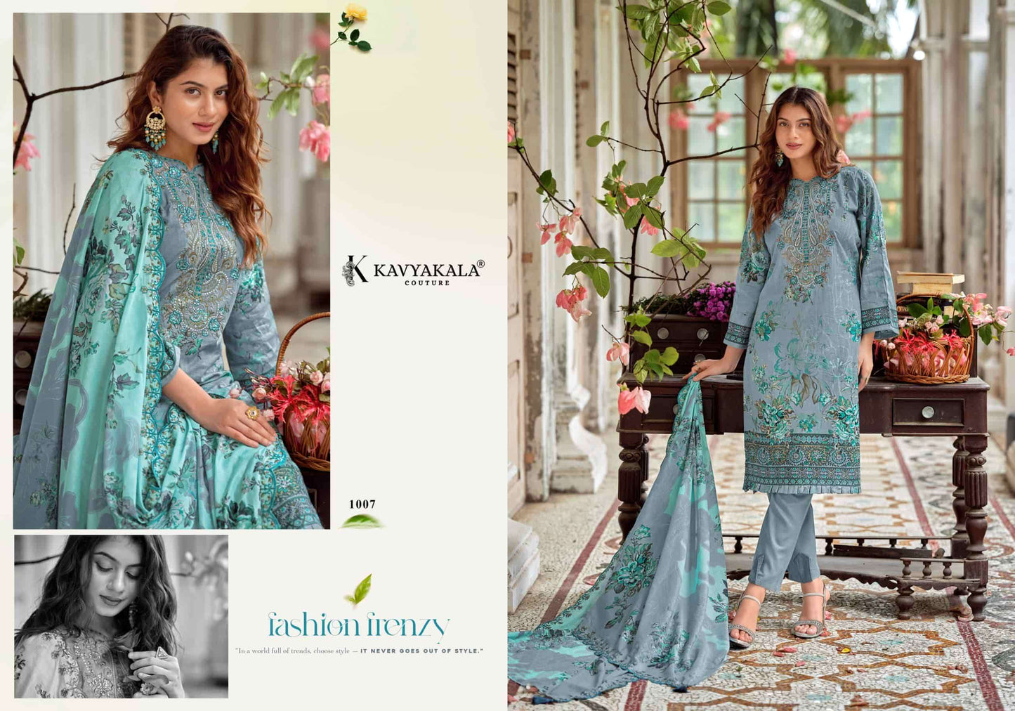 Kavyakala Anarkali Vol 26 Lawn Cotton Dress Material