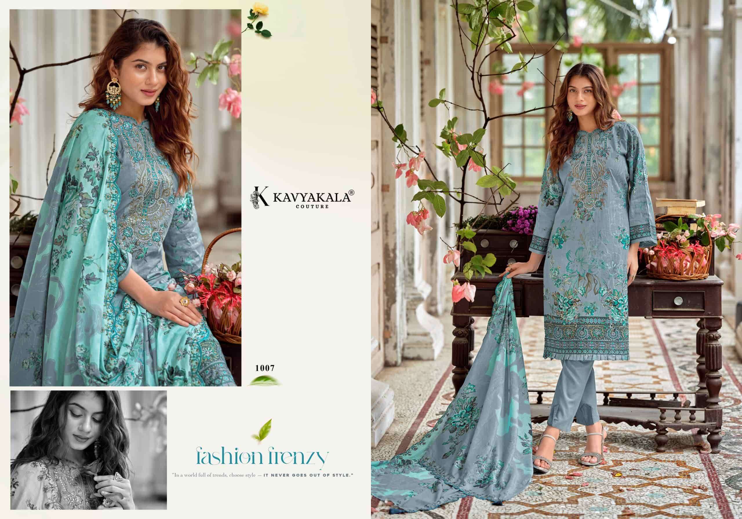 Kavyakala Anarkali Vol 26 Lawn Cotton Dress Material