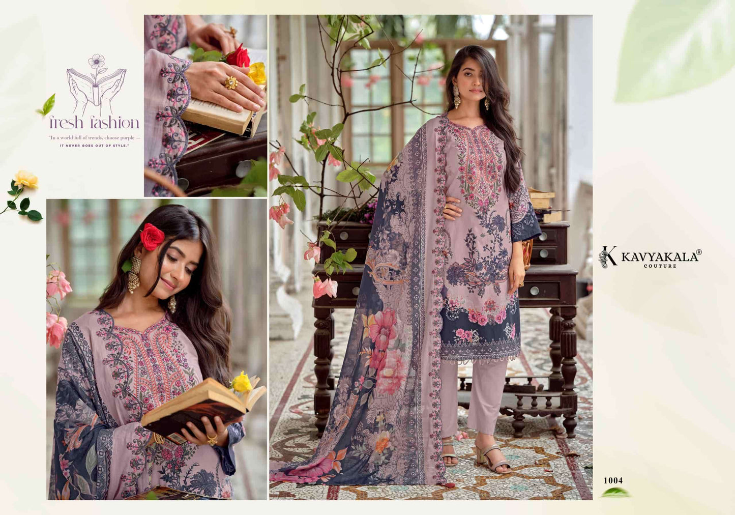 Kavyakala Anarkali Vol 26 Lawn Cotton Dress Material