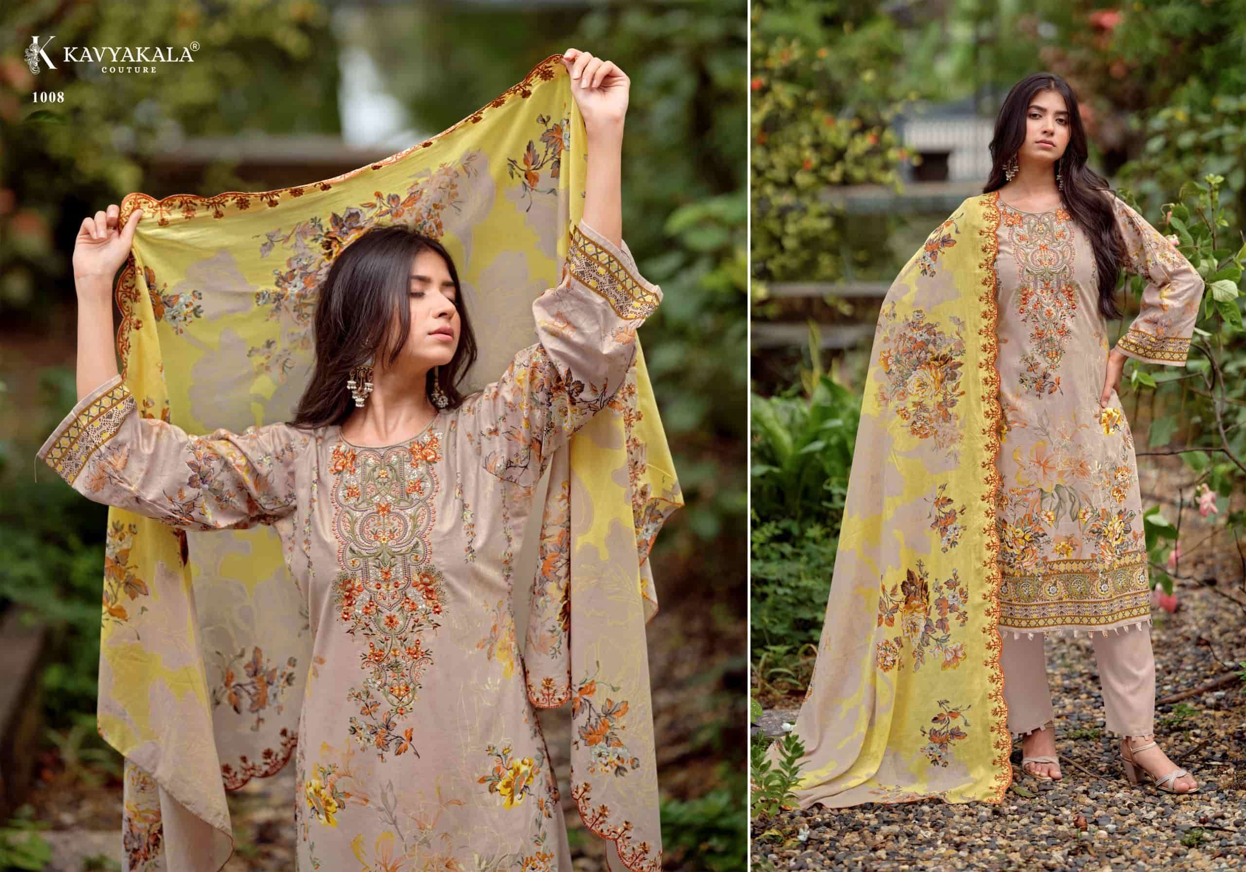 Kavyakala Anarkali Vol 26 Lawn Cotton Dress Material