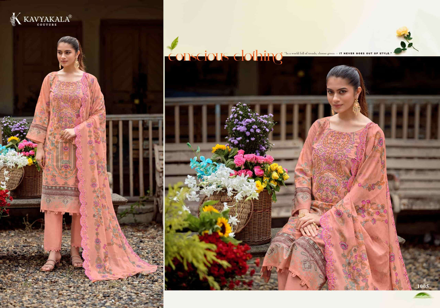 Kavyakala Anarkali Vol 26 Lawn Cotton Dress Material