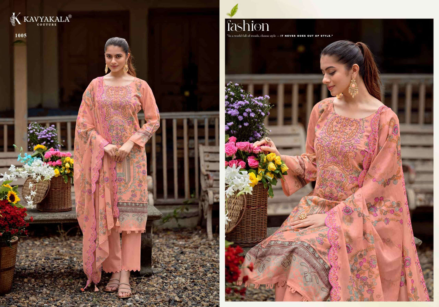 Kavyakala Anarkali Vol 26 Lawn Cotton Dress Material