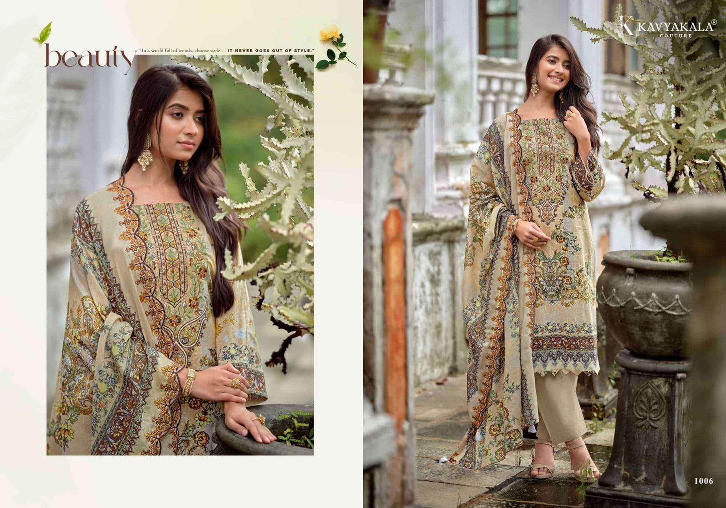 Kavyakala Anarkali Vol 26 Lawn Cotton Dress Material