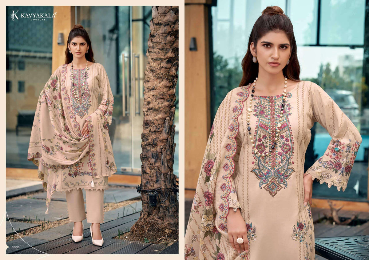 Kavyakala Anarkali Vol-27 1001 To 1008 Lawn Cotton Printed Pakistani Suit