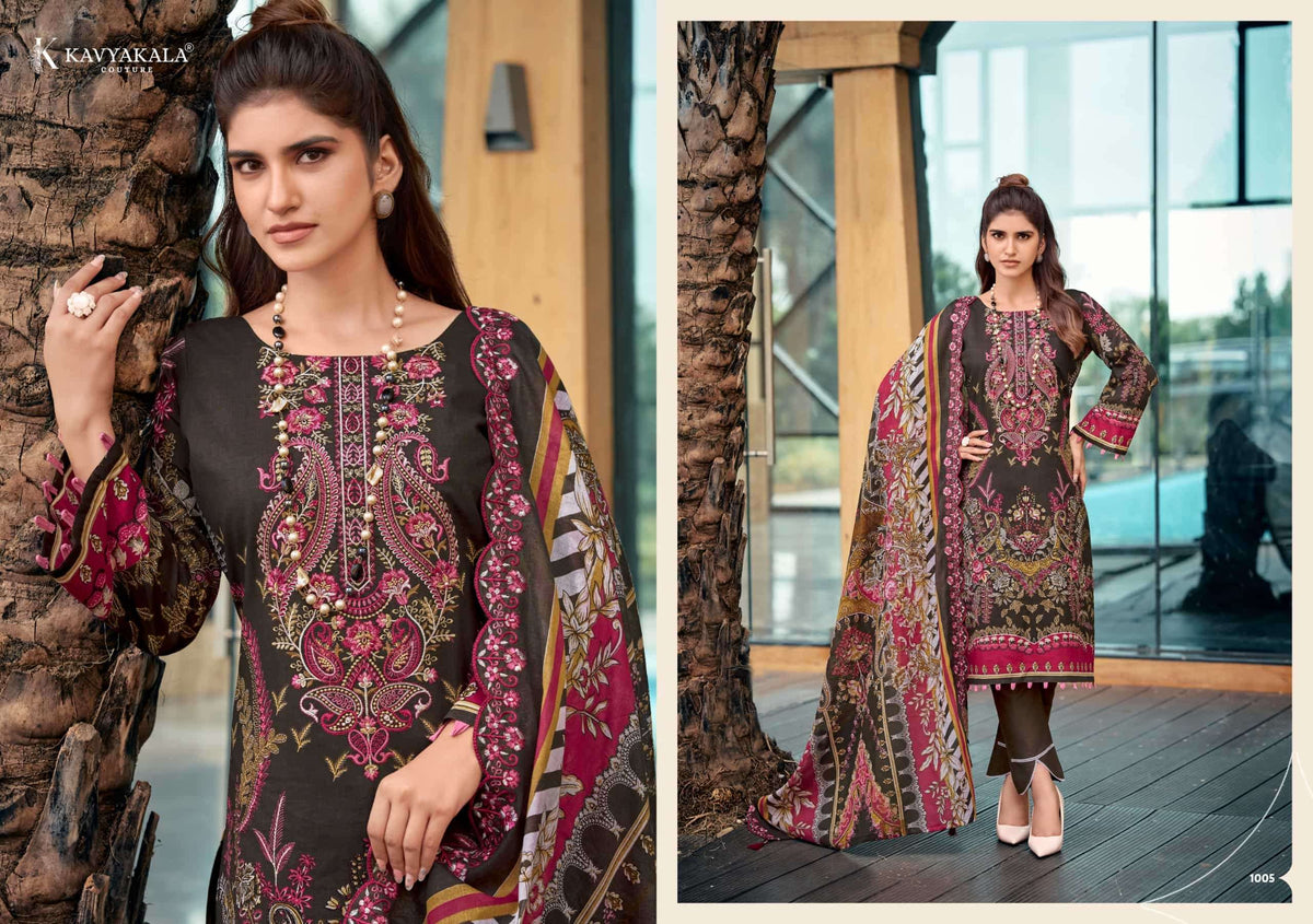 Kavyakala Anarkali Vol-27 1001 To 1008 Lawn Cotton Printed Pakistani Suit