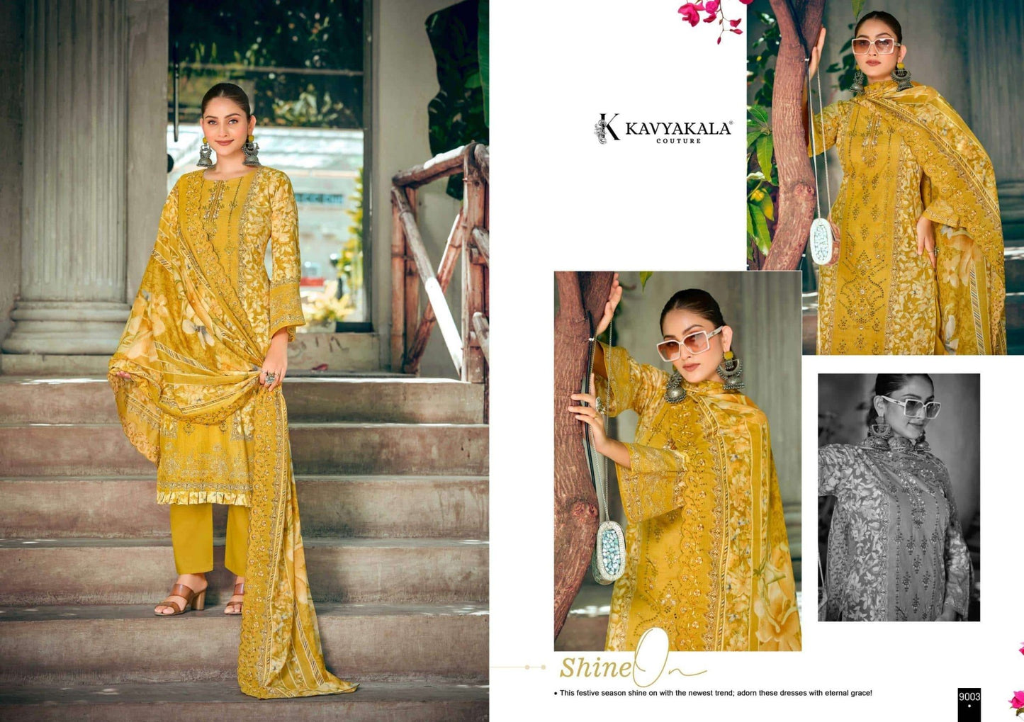 Kavyakala Bin Saeed Vol-9 Cambric Pakistani Suit - Amrah Wholesale