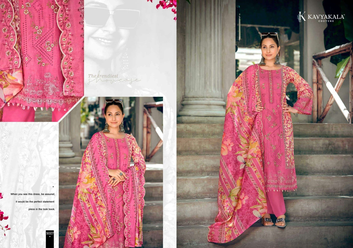 Kavyakala Bin Saeed Vol-9 Cambric Pakistani Suit - Amrah Wholesale