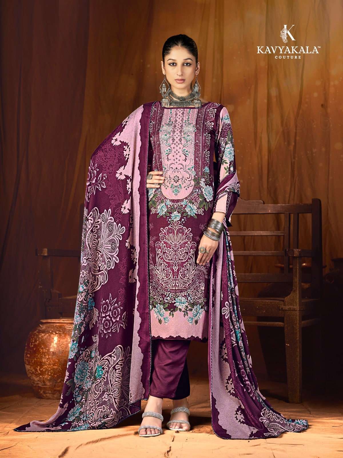 Kavyakala Fitoor Vol-5 Pashmina Printed Unstitched Dress Material
