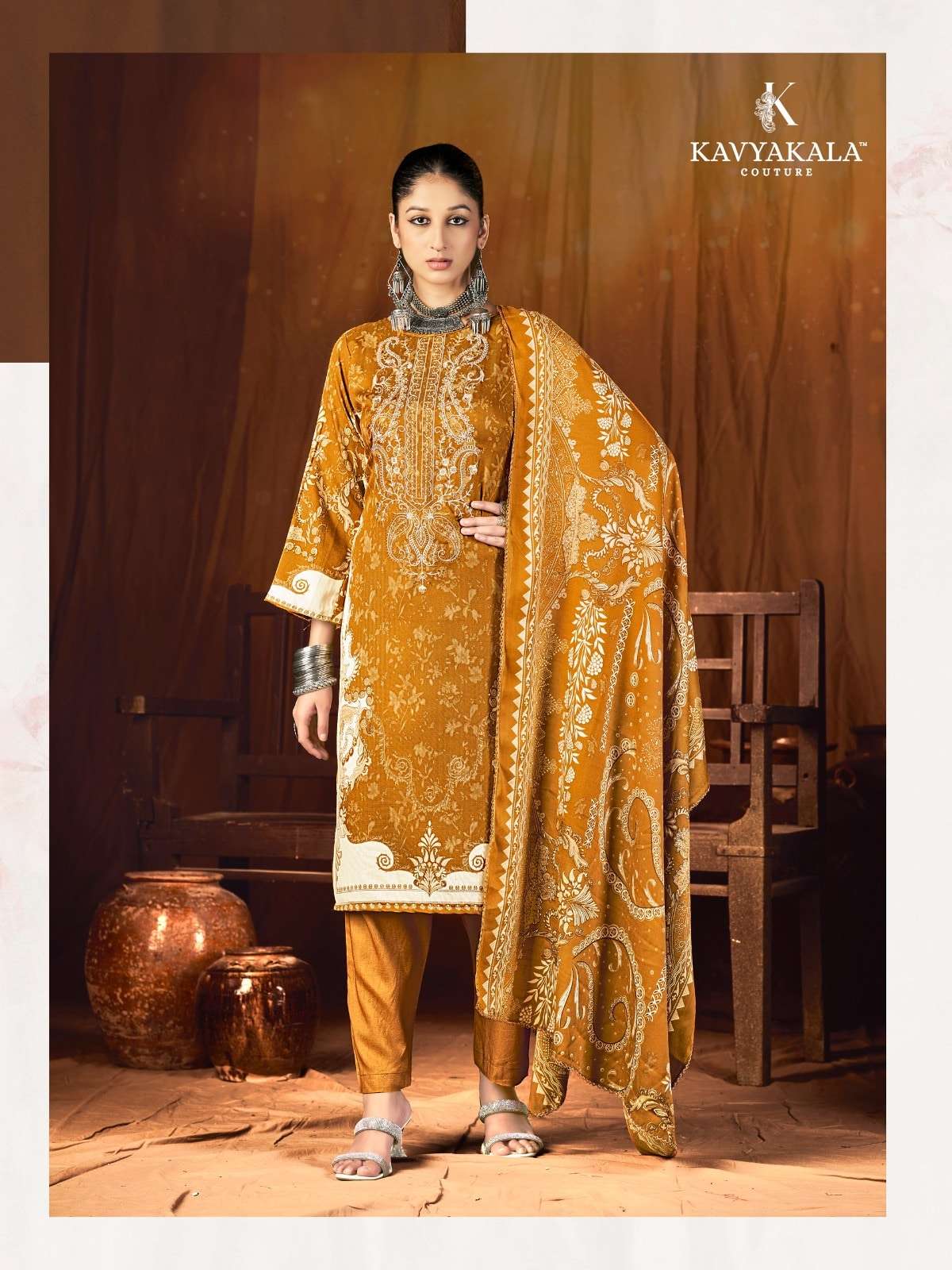 Kavyakala Fitoor Vol-5 Pashmina Printed Unstitched Dress Material