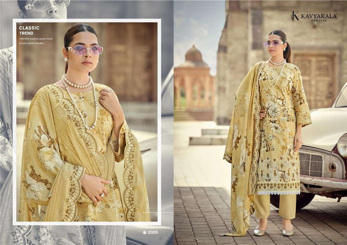 Kavyakala Nirmohi Vol 2 Cotton Embroidered Dress Material