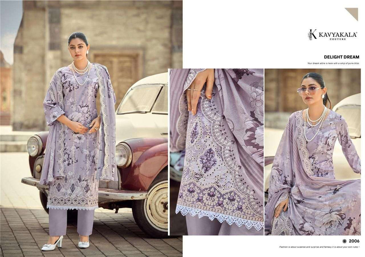 Kavyakala Nirmohi Vol 2 Cotton Embroidered Dress Material