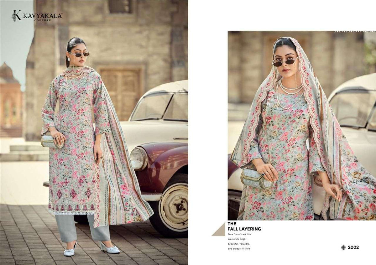 Kavyakala Nirmohi Vol 2 Cotton Embroidered Dress Material