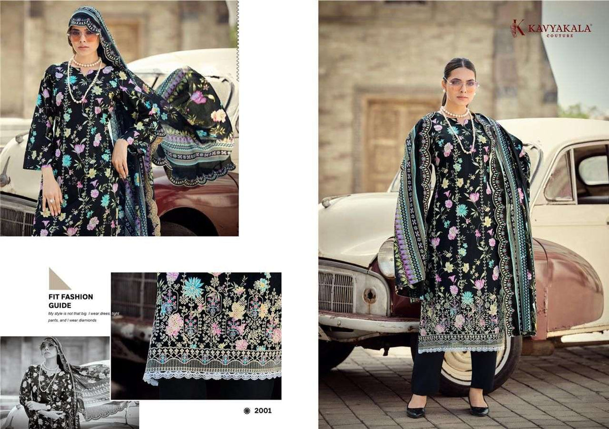 Kavyakala Nirmohi Vol 2 Cotton Embroidered Dress Material