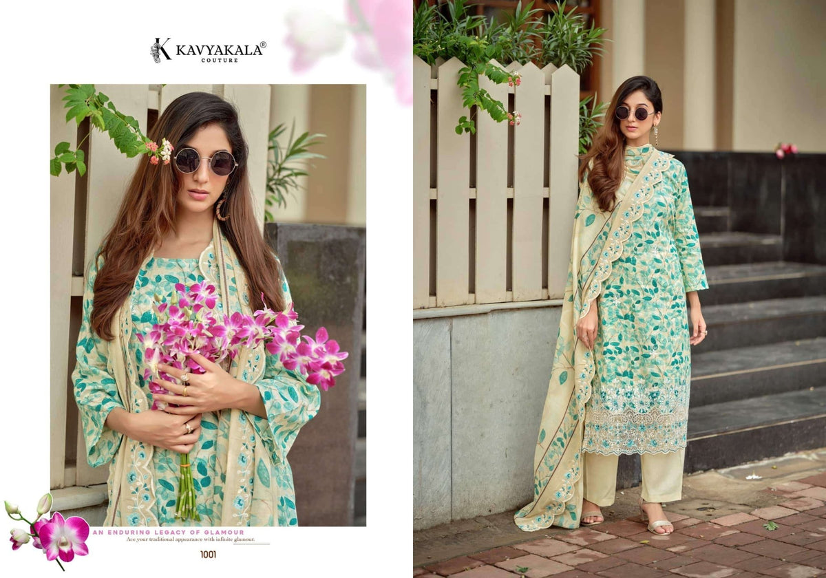 Kavyakala Nirmohi Vol 4 Lawn Cotton Dress Material - Amrah Wholesale