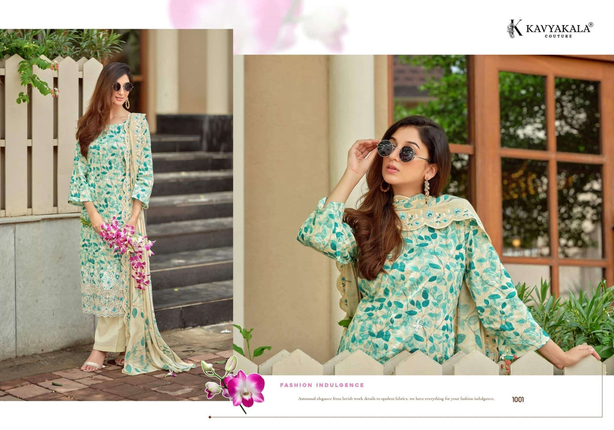 Kavyakala Nirmohi Vol 4 Lawn Cotton Dress Material - Amrah Wholesale