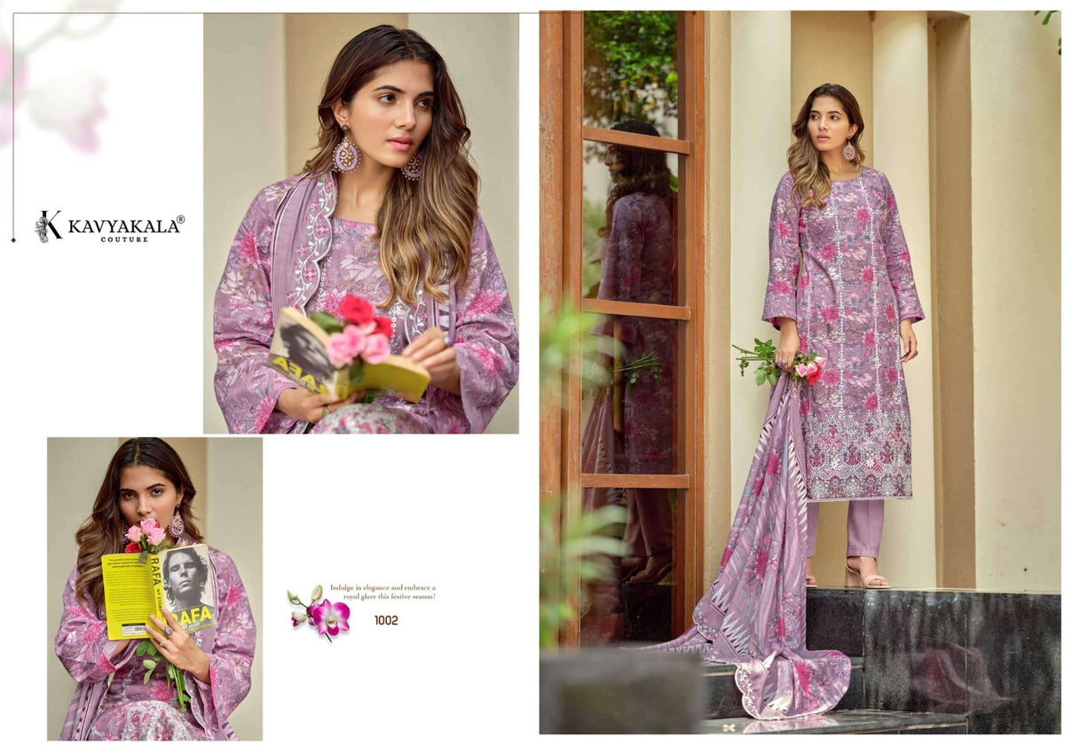 Kavyakala Nirmohi Vol 4 Lawn Cotton Dress Material - Amrah Wholesale