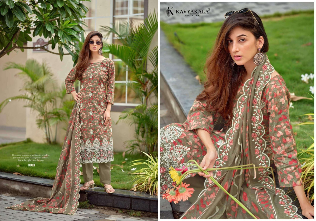 Kavyakala Nirmohi Vol 4 Lawn Cotton Dress Material - Amrah Wholesale