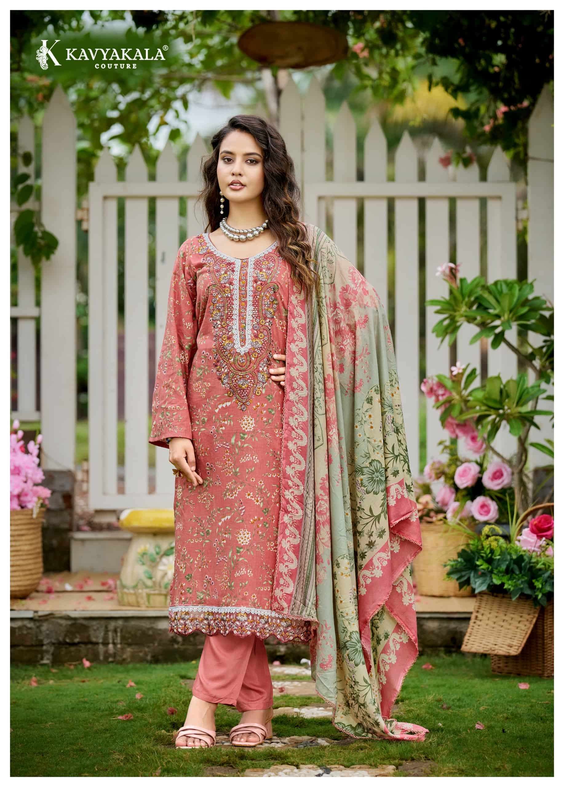 Kavyakala Rihaana Vol 16 Designer Lawn Cotton Dress Material Wholesale